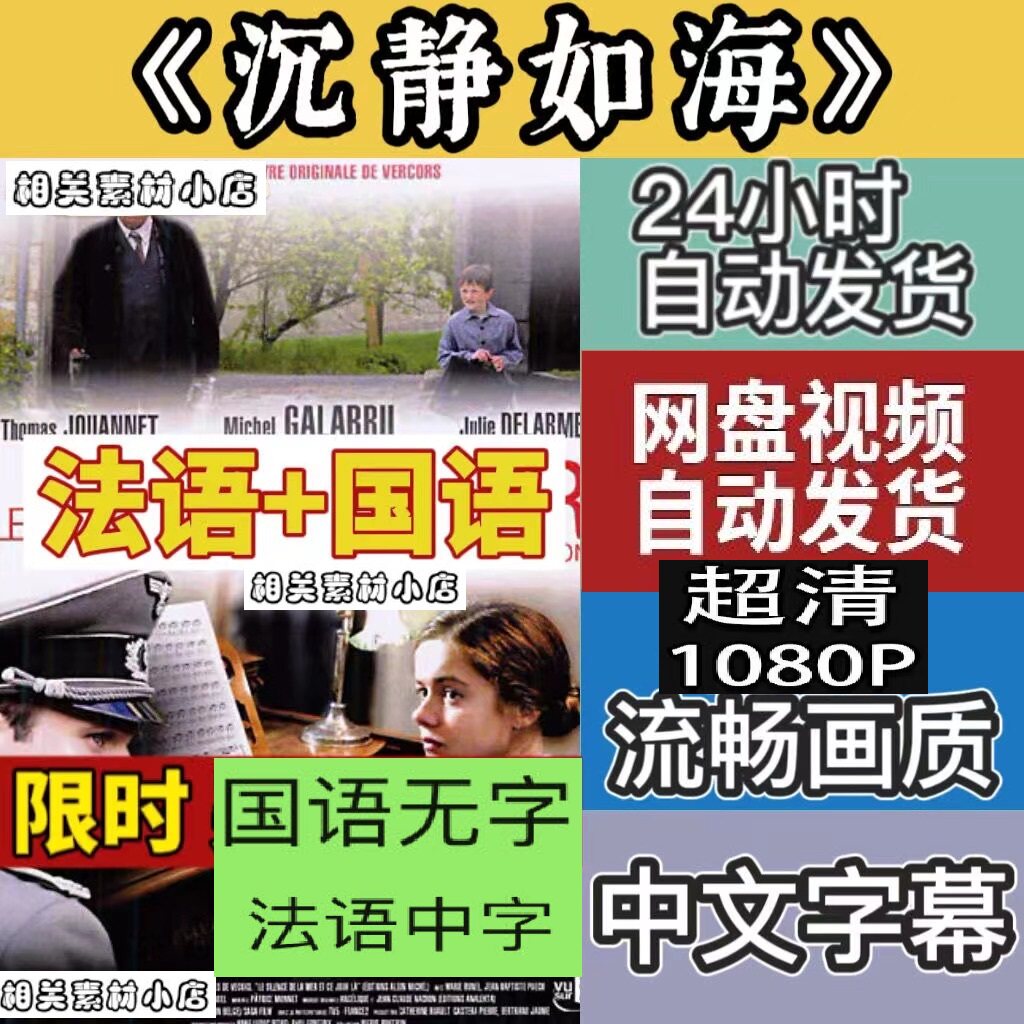 沉静如海电影   法国电影宣传画   超清飚宣传画    宣传画画质