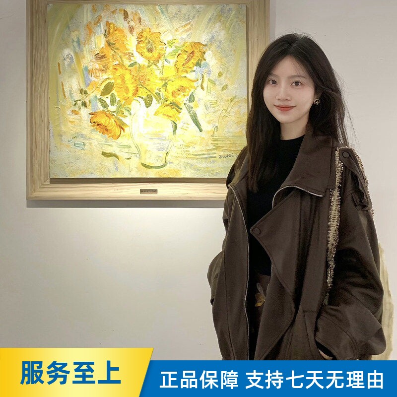 棕色皮衣外套女小个子2025春秋季新款超火酷飒风高级感pu机车夹克