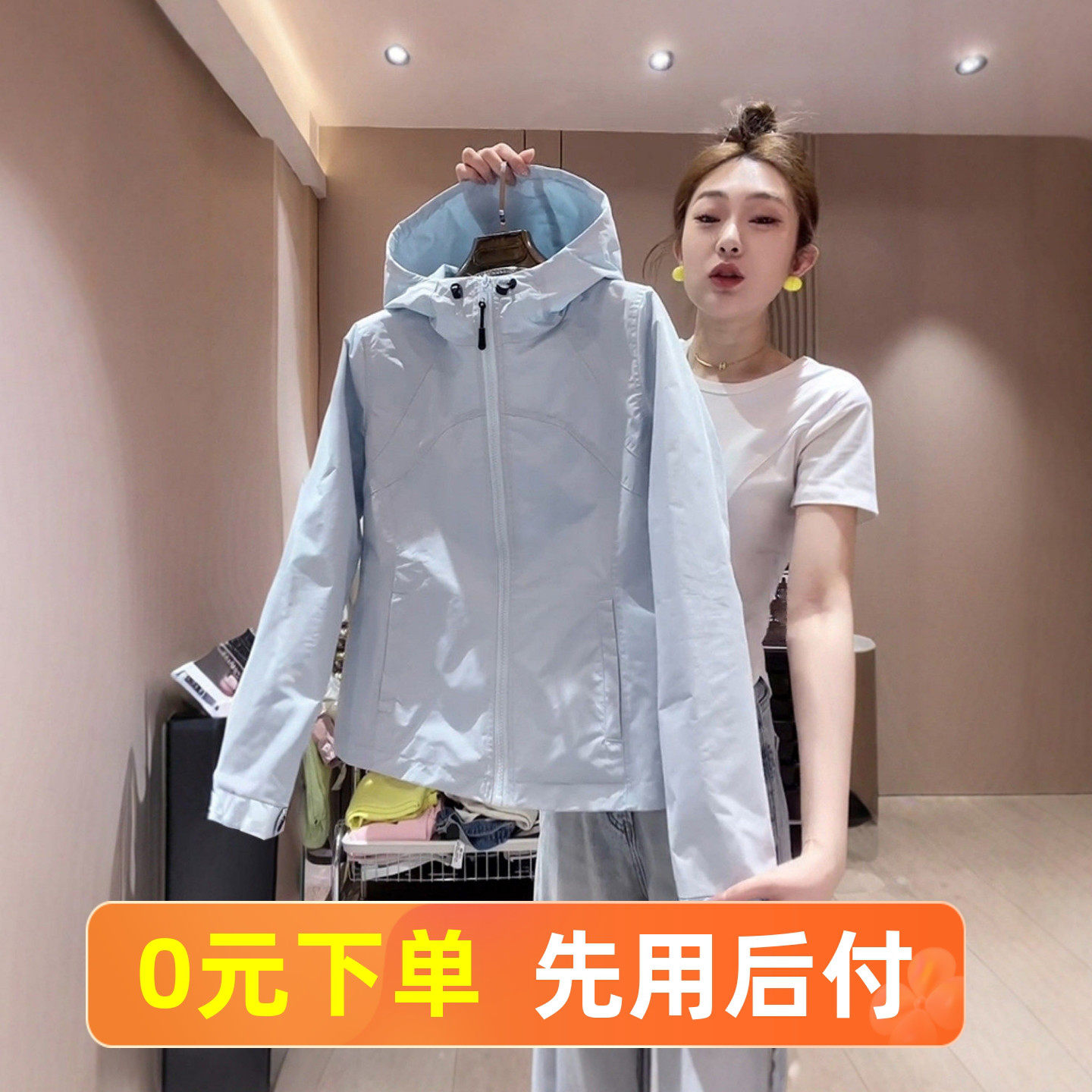 春夏薄款外套女短款小个子上衣2025新款女装收腰风衣夹克软壳时尚
