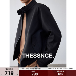 THESSNCE 经典G9哈灵顿截短式立领插肩袖夹克男