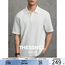 泡泡纱绞花肌理感 通勤运动翻领短袖 THESSNCE 夏季 POLO衫 男款