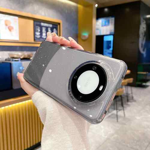 新款华为MATE60PRO手机壳tpu透明闪粉pc适用mate60防摔保护壳