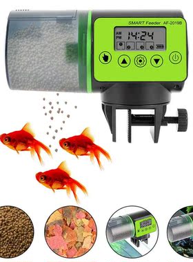 鱼缸自动喂食器智能定时自动投食器水族箱自动喂食器容量喂鱼器
