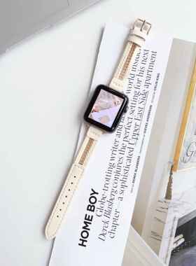 镂空编织拼链条表带适用于applewatch苹果手表iwatch8代765se工厂
