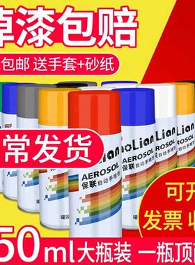 自动手摇自喷漆汽车补漆金属防锈家具木器各种颜色喷漆大容量喷罐