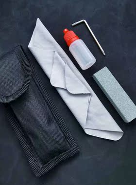 护刀油小刀配件防锈油擦刀布220目磨刀石刀套装刀包螺丝刀磨石