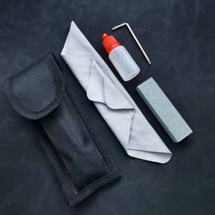 护刀油小刀配件防锈油擦刀布220目磨刀石刀套装刀包螺丝刀磨石