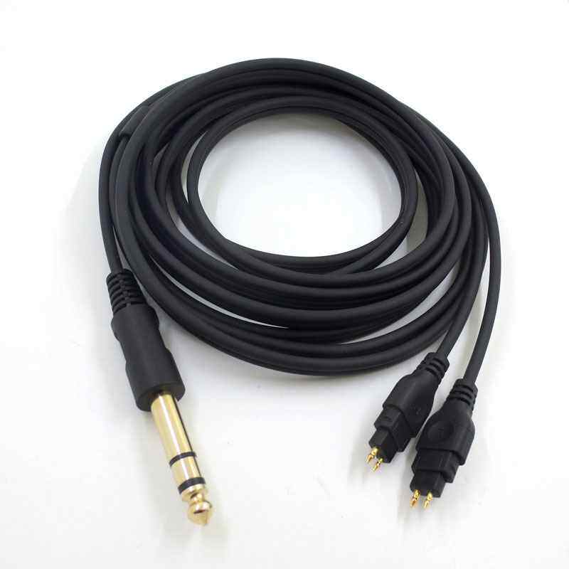 工厂适用于森海HD580 HD600 HD650 HD660 6.35mm插头耳机线材
