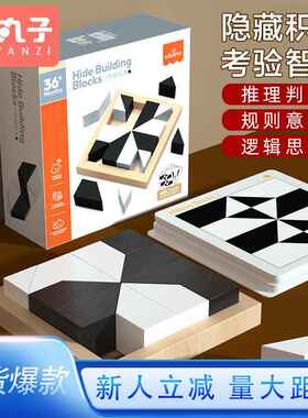 益智隐藏积木拼图玩具锻炼逻辑思维培养空间思维儿童桌面游戏