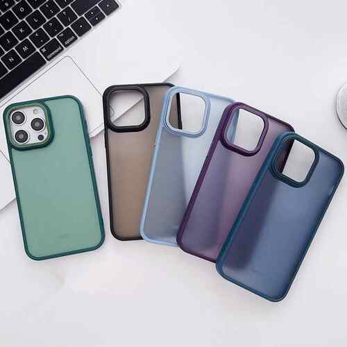 适用于iphone15pro微磨砂PC手机壳15亲肤11半透12苹果14/xs代发13