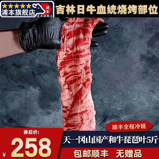 包邮5斤国产和牛天一冈山琵琶叶内裙牛腩膜烧烤横隔膜雪花牛肉