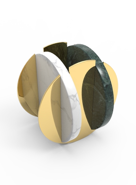 金属轻奢风样板间艺术品家居装饰