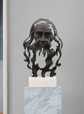 爱因斯坦头像工艺品立体人物雕塑