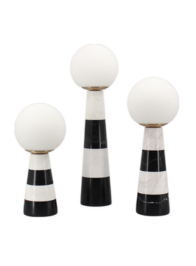 黑白大理石条纹轻奢风客厅装饰品