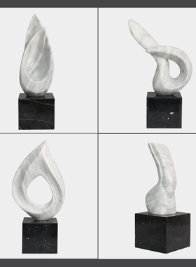 大堂样板房电视柜玄关软装饰品