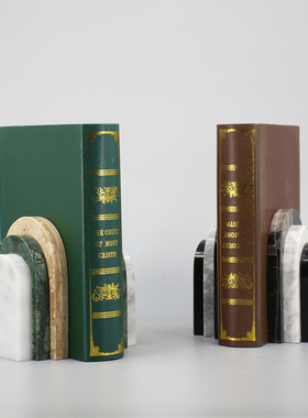 轻奢风样板房金属大理石装饰品