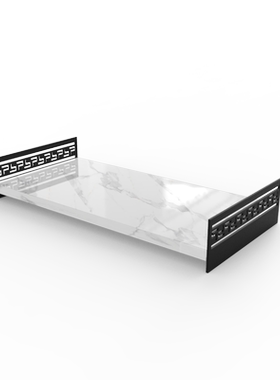 样板房餐厅软装饰品大理石托盘