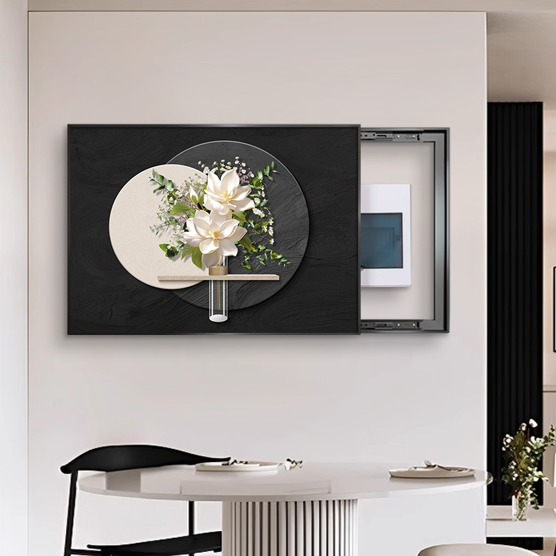 现代简约电表箱装饰画2025新款电闸开关盒配电箱遮挡盖板极简挂画