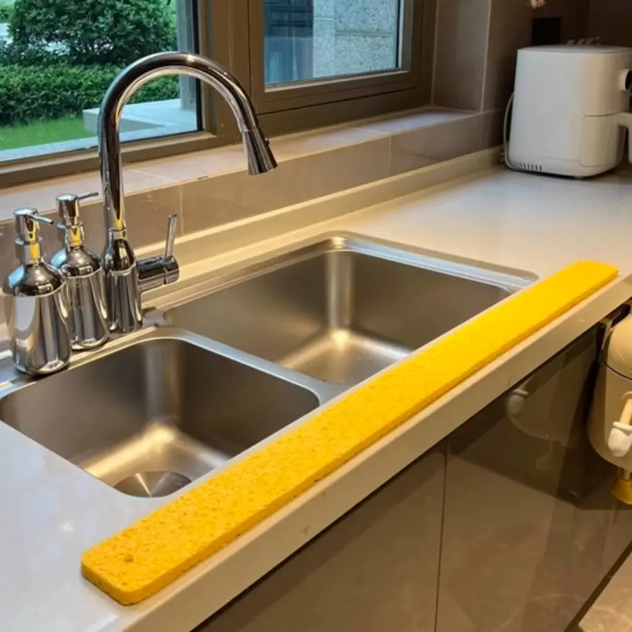 廚房水槽吸水海綿擋水木漿條