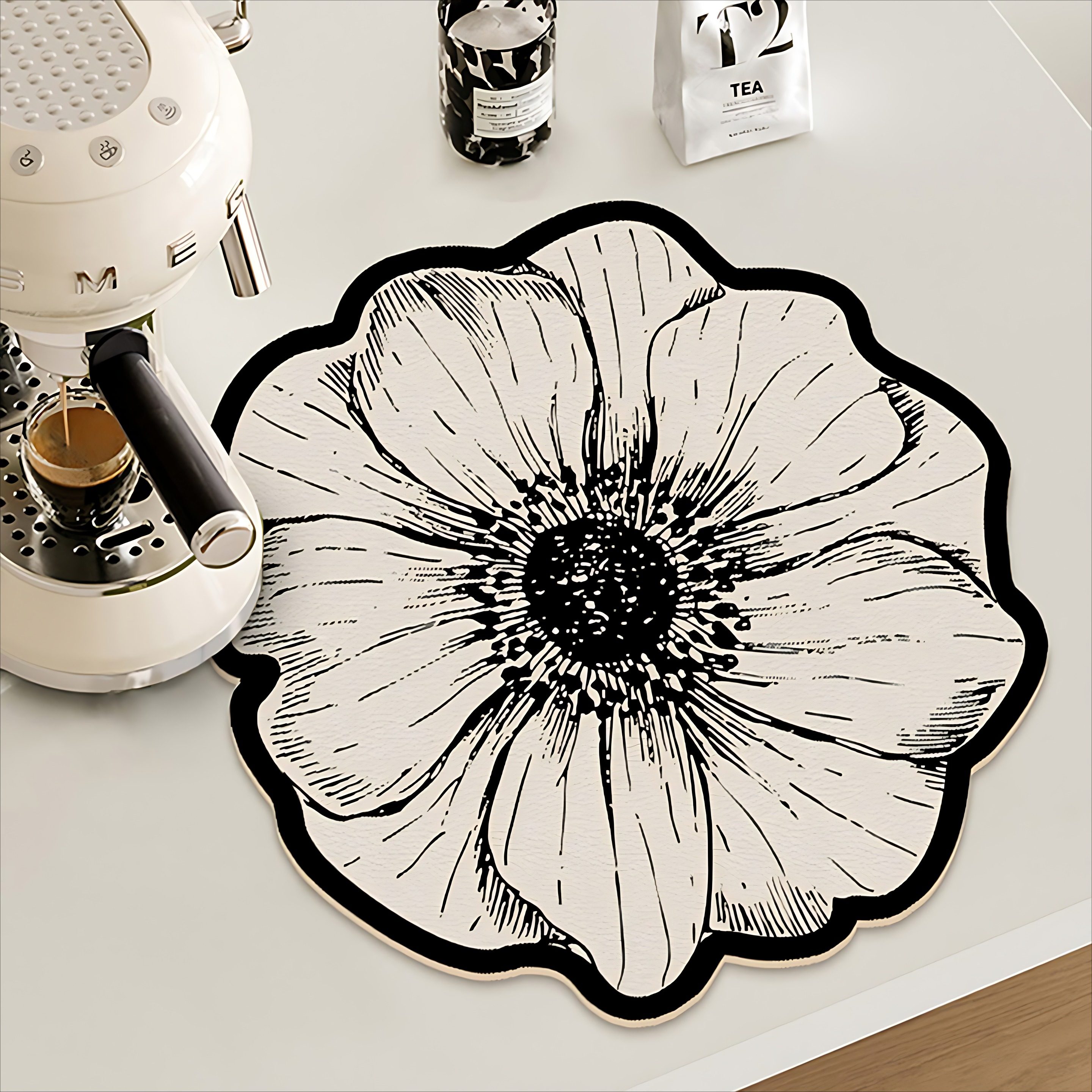 高品质耐脏餐垫花朵硅藻泥沥水垫家用厨房台面吸水碗盘防滑控水垫,居家布艺,餐垫,淘宝优惠券,粉丝福利购,淘宝优惠卷