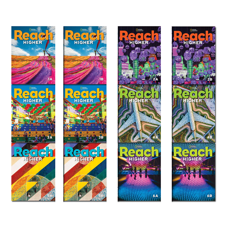美国国家地理少儿英语 Reach Higher G2A级别 正版鲸鱼外教 原版进口 2020版 自学教材 培训班教材 送音频视频参考答案