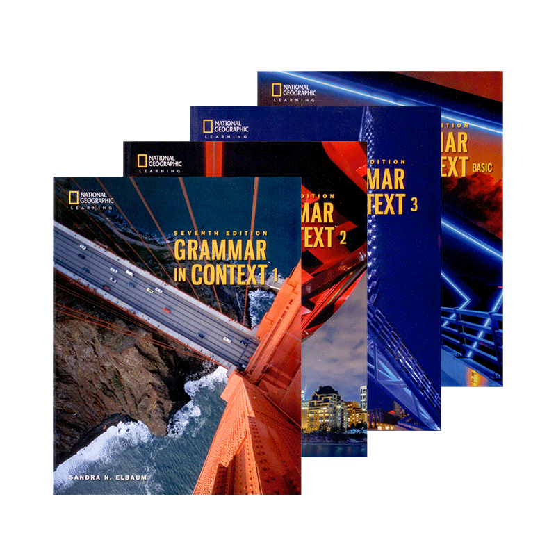 2020版美国国家地理学习出版社Grammar in Context 7th Student Book + Online Practice Sticker CODE 2级学生书带在线账号
