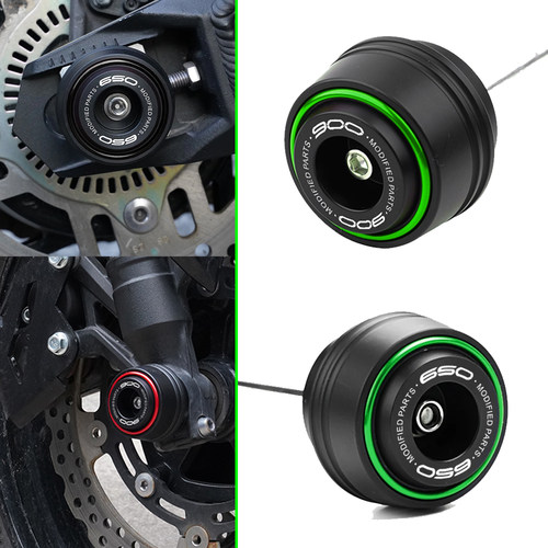 适用川崎Z900 Z650 NINJA650摩托车改装车轮防摔装饰保护球铝合金