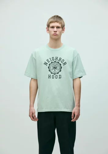 26ss设计Neighborhood男女情侣短袖T恤时尚透气圆领NBHD