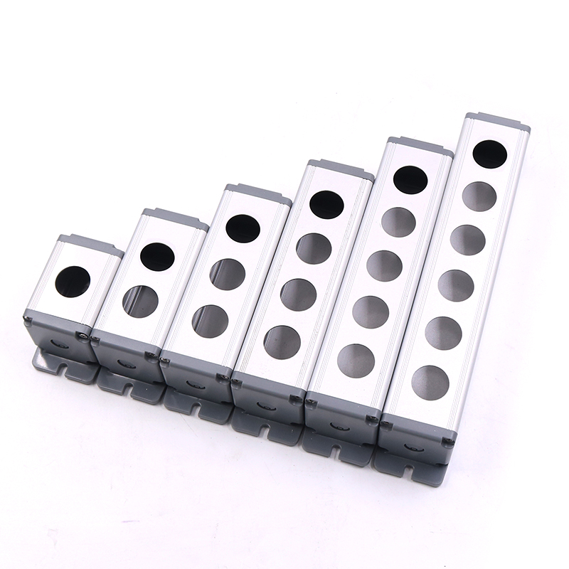 铝合金6金属开关1位按钮控制盒12/16/19/22mm急停BXM2洞3孔4防水5