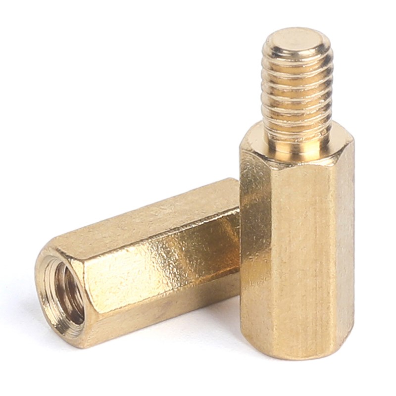 单头六角铜柱M4M5M6*30x35xw40+6+7+8 M2M2.5M3单通内外牙支撑铜