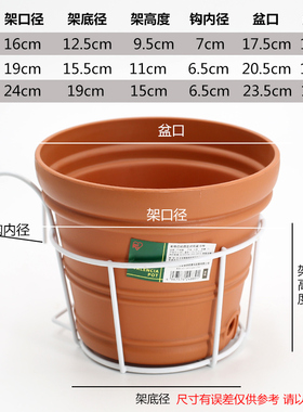 阳台花架挂式栏杆置物铁艺架子爱丽思花盆绿植盆栽壁挂挂架悬挂