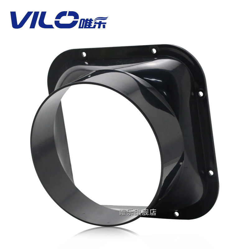 新风系统abs风机法兰口塑料通风口设备管道连接口100/150Z/200mm