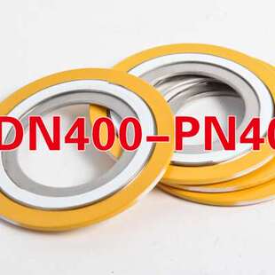 厂销标准DN400PN40石墨四氟金属缠绕垫片304不锈钢内外环型碳钢品