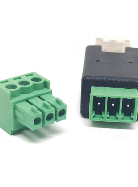RJ45转RS485端子8P8C绿色接线端子简易水晶头接线rj45转3PIN转接