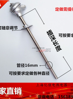 WZP-330/WZP-331/PT100铂热电阻/PT100温度传感器/活动法兰热电偶