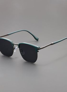 复古磨砂绿偏光太阳镜近视男痞帅防强光遮阳开车钓鱼墨镜女爆款