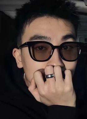 gm墨镜男潮防晒茶色眼镜男士太阳镜女防紫外线偏光镜网红街拍显瘦