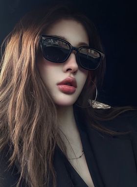 猫眼墨镜出游墨镜女防晒驾驶防紫外线太阳镜高级感显脸小方圆脸