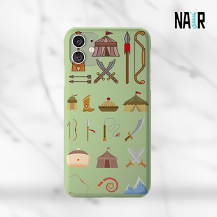 NAIR奈然  蒙古元素手机壳原创设计插画民族纹理蒙古族民族元素