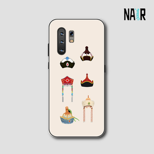 NAIR奈然  蒙古帽手机壳原创设计插画民族纹理蒙古族蒙古元素