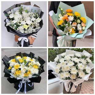 平顶山新华区石龙区湛河区菊花鲜花同城配送清明上坟扫墓祭奠悼念