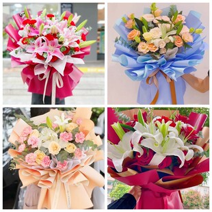 南充市西充县南部县蓬安县同城鲜花店情人玫瑰百合送朋友长辈老婆