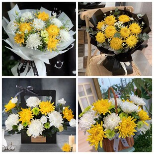 兰州市城关区西固区红古区菊花鲜花同城配送清明上坟扫墓祭奠悼念