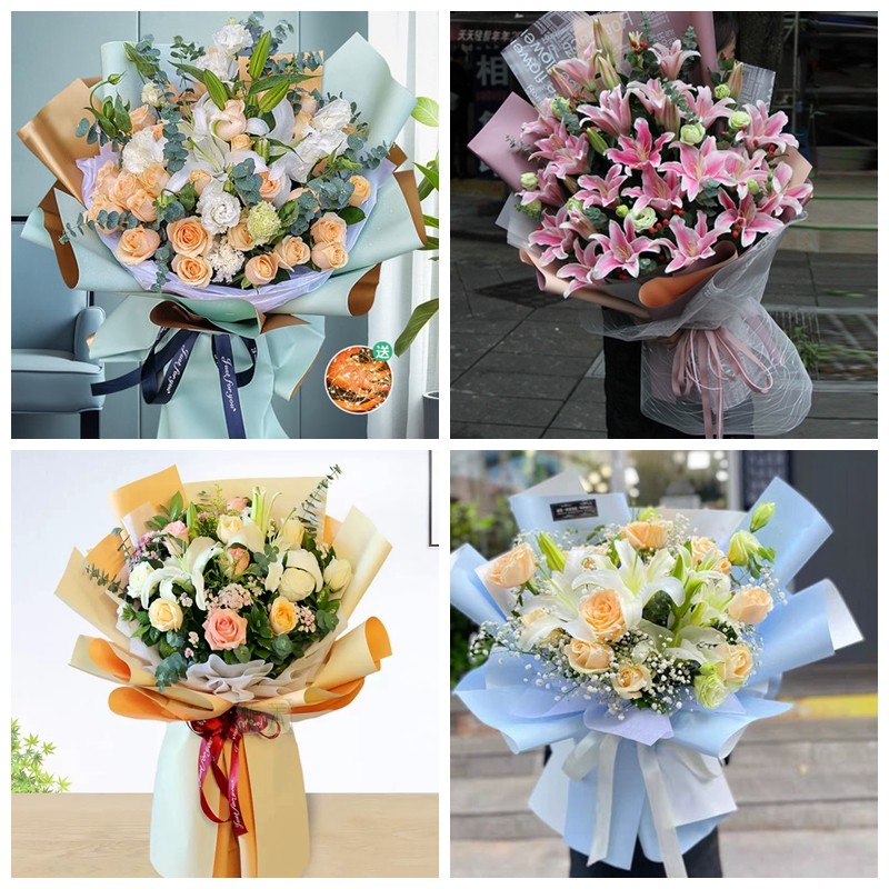 兴安盟科尔沁右翼前旗中旗同城鲜花店生日玫瑰百合送朋友长辈老婆
