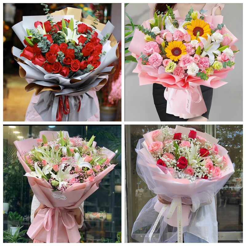 北京顺义牛栏山南法信马坡同城鲜花店生日玫瑰百合送朋友长辈老婆