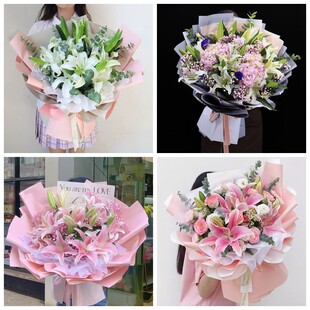 河池市南丹县天峨县凤山县同城鲜花店情人玫瑰百合送朋友长辈老婆