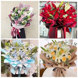 曲靖市马龙区富源县罗平县同城鲜花店情人玫瑰百合送朋友长辈老婆