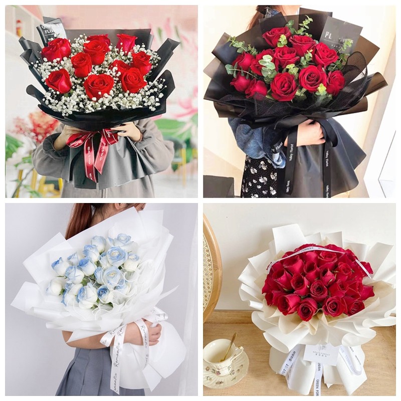 咸阳市秦都区渭城区杨陵区生日碎冰蓝红玫瑰花束同城鲜花店表白