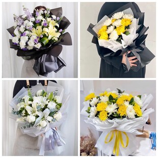 防城港港口防城东兴上思县菊花鲜花同城配送清明上坟扫墓祭奠悼念