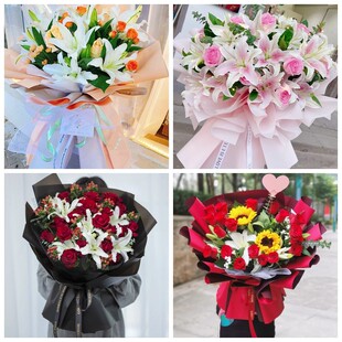 贵阳观山湖乌当区白云区小河区同城鲜花店情人玫瑰百合送朋友长辈